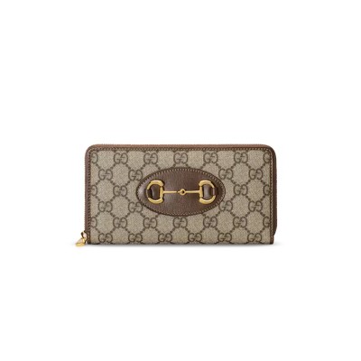 GUCCI HORSEBIT 1955 ZIP AROUND WALLET ‎621889 (19*10*4cm)